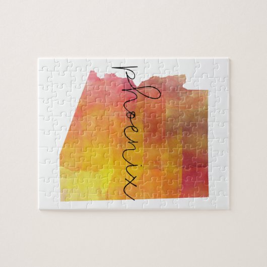 Waterverf Phoenix Arizona Legpuzzel (Horizontaal)