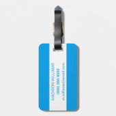 Waterverf Phoenix Motel Bagagelabel (Achterkant verticaal)