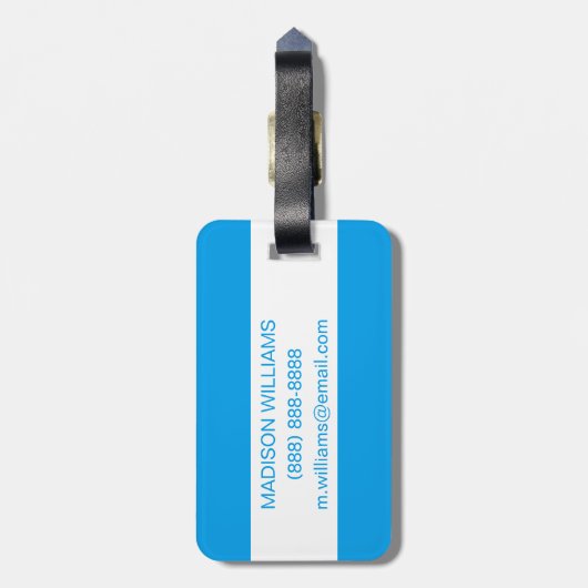 Waterverf Phoenix Motel Bagagelabel (Achterkant verticaal)