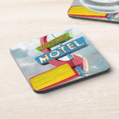 Waterverf Phoenix Motel Bier Onderzetter (Linkerzijde)