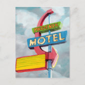 Waterverf Phoenix Motel Briefkaart (Voorkant)