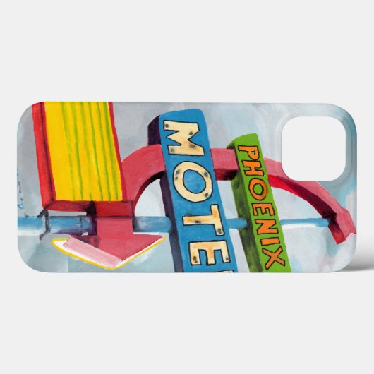 Waterverf Phoenix Motel Case-Mate iPhone Case (Achterkant (horizontaal))