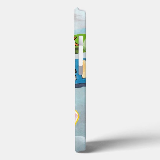 Waterverf Phoenix Motel Case-Mate iPhone Case (Achterkant / Links)