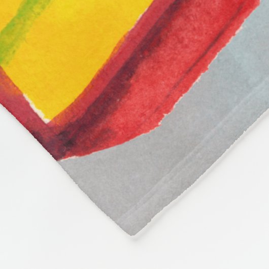 Waterverf Phoenix Motel Fleece Deken (Hoek)