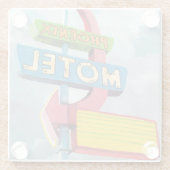 Waterverf Phoenix Motel Glazen Onderzetter (Achterkant)