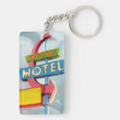 Waterverf Phoenix Motel Sleutelhanger (achterkant)
