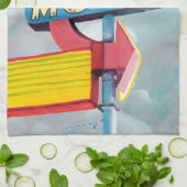 Waterverf Phoenix Motel Theedoek (Gevouwen)