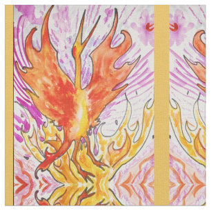 Waterverf Phoenix Stof