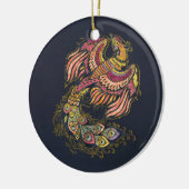 Waterverf Phoenix vogel Keramisch Ornament (Links)