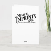  Waterverf Piano en Bloemen Verjaardag Kaart (Achterkant)