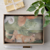 Waterverf Picknick met Woodland Friends decoupage Tissuepapier (Geschenk)