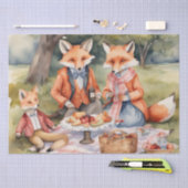 Waterverf Picknick met Woodland Friends decoupage Tissuepapier (Craft)