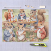 Waterverf Picknick met Woodland Friends decoupage Tissuepapier (Craft)