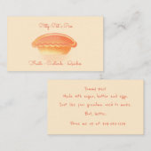 Waterverf Pie Bakery Visitekaartje (Voorkant / Achterkant)