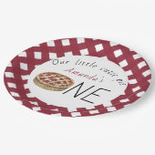 Waterverf Pie Kids Verjaardag Papieren Bordje (Gekanteld)