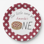 Waterverf Pie Kids Verjaardag Papieren Bordje (Voorkant)