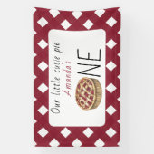 Waterverf Pie Kids Verjaardag Spandoek (Verticaal)