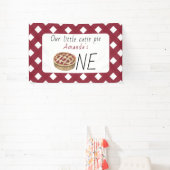 Waterverf Pie Kids Verjaardag Spandoek (Insitu)