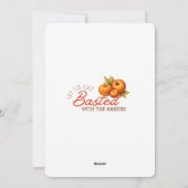 Waterverf Pie Rustieke Thanksgiving Potluck Uitnod Feestdagenkaart (Achterkant)