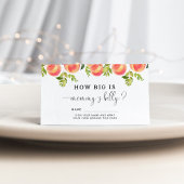 Waterverf piept hoe groot de buik van mama is informatiekaartje