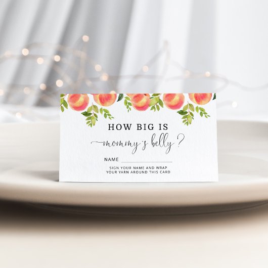 Waterverf piept hoe groot de buik van mama is informatiekaartje