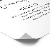 Waterverf piept hoe groot de buik van mama is poster (Hoek)