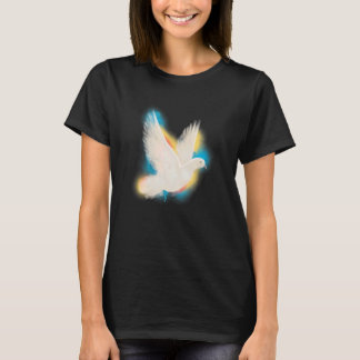 Waterverf Pigeon Dove Colorful Peace T-shirt