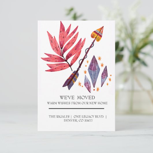 Waterverf pijl en diamant (Staand voorkant)