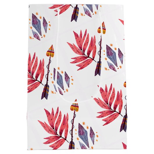 Waterverf pijl en diamant medium cadeauzakje (Achterkant)