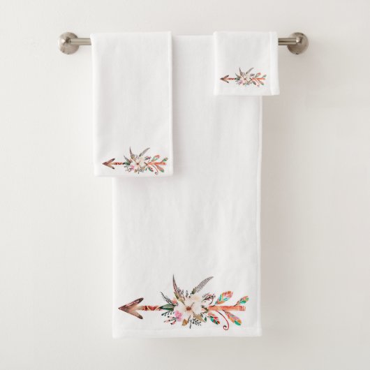 Waterverf pijl voor de bloeding bad handdoek (Insitu)