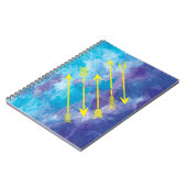 Waterverf pijlt laptopjournaal notitieboek (Linkerzijde)