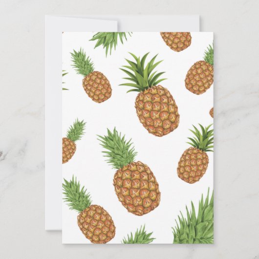 Waterverf pijnappelpatroon 1 kaart (Voorkant)