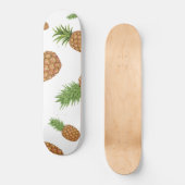 Waterverf pijnappelpatroon 1 persoonlijk skateboard (Voorkant)