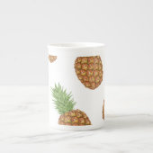 Waterverf pijnappelpatroon 1 porselein kop (Voorkant)