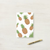 Waterverf pijnappelpatroon 1 post-it® notes (Op bureau)