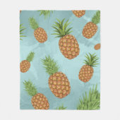 Waterverf pijnappelpatroon 2 fleece deken (Voorkant)