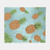 Waterverf pijnappelpatroon 2 fleece deken (Voorkant (Horizontaal))