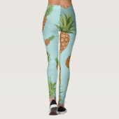 Waterverf pijnappelpatroon 2 leggings (Achterkant)