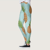 Waterverf pijnappelpatroon 2 leggings (Links)