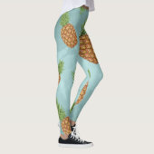 Waterverf pijnappelpatroon 2 leggings (Rechts)