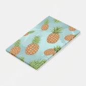 Waterverf pijnappelpatroon 2 post-it® notes (Schuin)