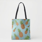 Waterverf pijnappelpatroon 2 tote bag (Voorkant)