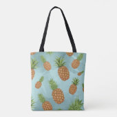 Waterverf pijnappelpatroon 2 tote bag (Achterkant)