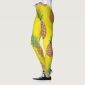 Waterverf pijnappelpatroon 3 leggings (Links)