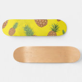 Waterverf pijnappelpatroon 3 persoonlijk skateboard (Horizontaal)