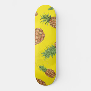 Waterverf pijnappelpatroon 3 persoonlijk skateboard