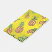 Waterverf pijnappelpatroon 3 post-it® notes (Schuin)