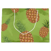 Waterverf pijnappelpatroon 4 groot cadeauzakje (Voorkant)