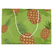 Waterverf pijnappelpatroon 4 groot cadeauzakje (Achterkant)