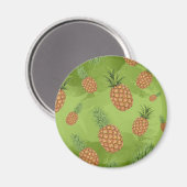 Waterverf pijnappelpatroon 4 magneet (Voorkant / Achterkant)